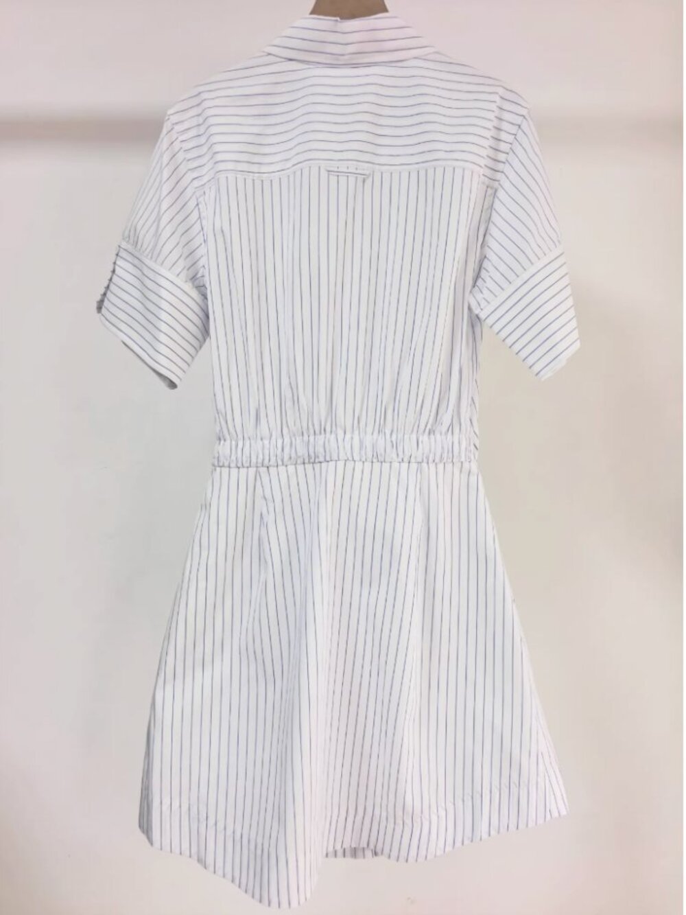 MUST HAVE SIMKHAI Marcy Mini Shirt Dress 2/4/6 White Stripe Cotton Casual - Picture 7 of 12